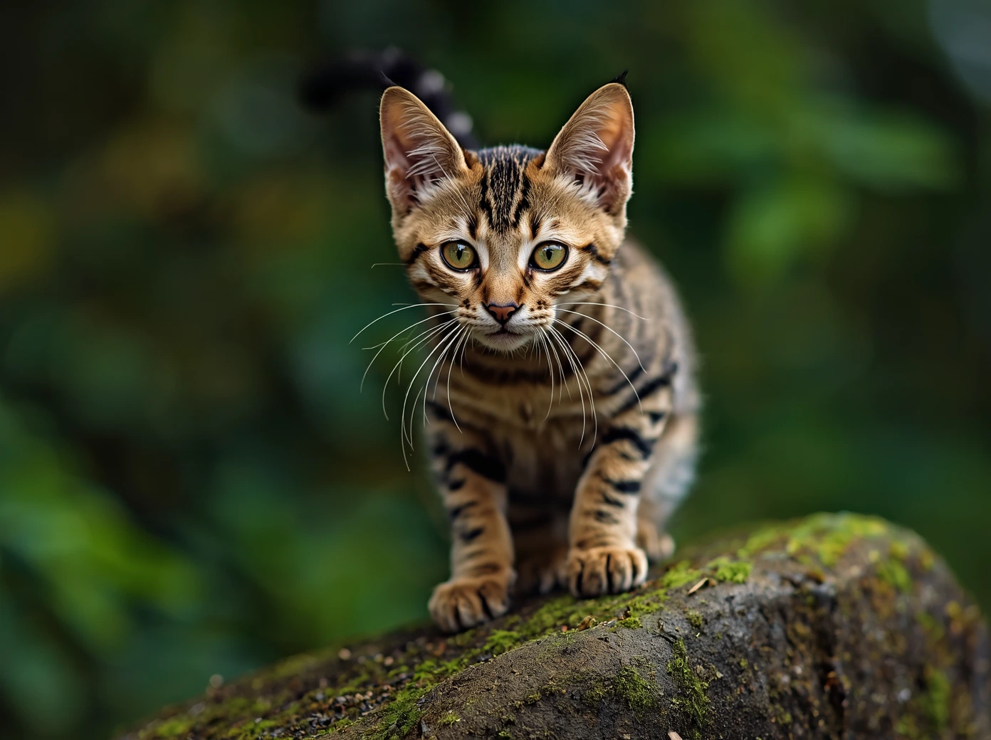 Bengal cat sitting alertly for a Bengal cat cost guide