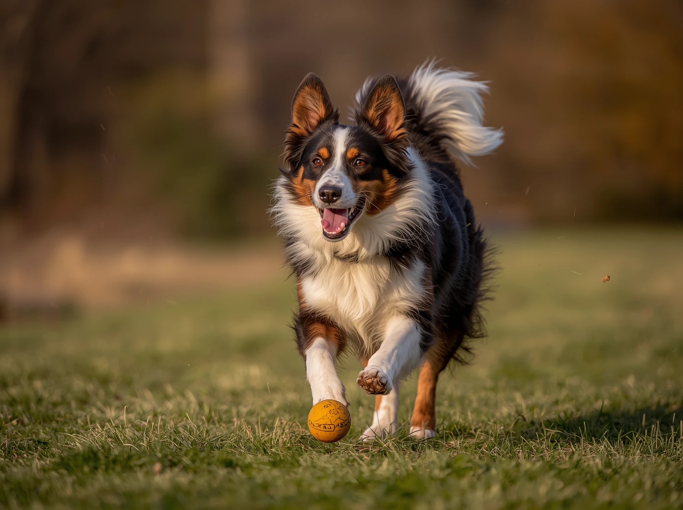 Border Collie running outdoors for a Border Collie cost guide