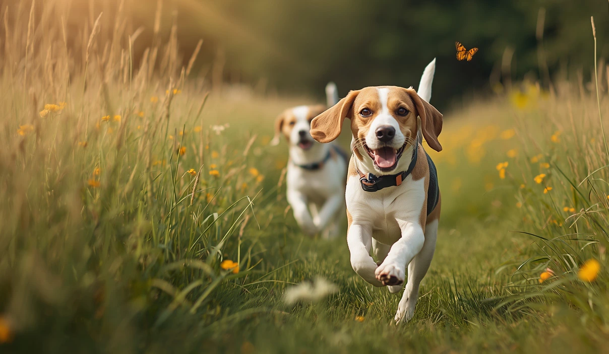 Beagle dog standing outdoors for a Beagle cost guide